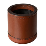 WE Games Professional, Leather Dice Cup Set - 5 Dice, Instructions for 10 Dice Games & Cloth Carry Bag