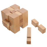 WE Games Solid Wood 3D Cube Puzzle