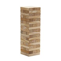 WE Games Wood Blocks Stacking Tower Game with Wood Box, 12 in. Made in USA