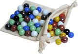 WE Games Solid Wood Chinese Checkers Set with Glass Marbles - 11.5 Inch