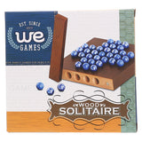 WE Games Marble Solitaire Wooden Travel Game - 5 inches