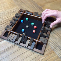 WE Games 4 Player Travel Shut The Box Board Game, 8.5 in.