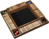 WE Games 4 Player Travel Shut The Box Board Game, 8.5 in.