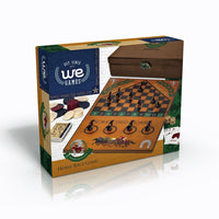 WE Games Grand National Horse Race Game in a Wooden Box