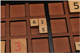 WE Games Wooden Sudoku Board with Storage Slots in Walnut Stain - 11.5 in.