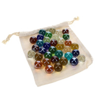 WE Games Marble Solitaire Game - Solid Maple Wood with Hand Blown Glass Marbles - 12 in. (Made in USA)