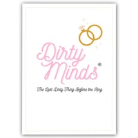 TDC Games Dirty Minds Bachelorette Party Games for Adults, Bridal Shower Games Quiz with Naughty Clues for 25 Guests, Adult Games for Game Night