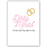 TDC Games Dirty Minds Bachelorette Party Games for Adults, Bridal Shower Games Quiz with Naughty Clues for 25 Guests, Adult Games for Game Night