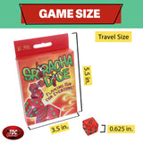 TDC Games Sriracha Dice Game - Flaming Fun for Everyone, Great for Party Favors, Family Games, Stocking Stuffer, Bar Games, Travel Games