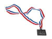 WE Games Square Chess Medal with Ribbon