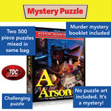 TDC Games A is for Arson Alphabet Mystery Jigsaw Puzzles (2) 500 pieces