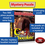 TDC Games C is for Chocolate Alphabet Mystery Jigsaw Puzzles (2) 500 pieces