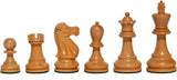 WE Games Weighted Jacques Wood Chess Pieces in Box, 3.5 in. King