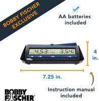 Bobby Fischer Digital Chess Clock/Timer - Powered by DGT