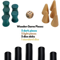 WE Games Wood Senet Game - An Ancient Egyptian Board Game