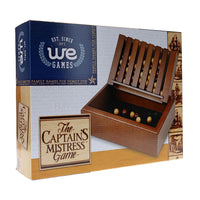 WE Games Wood Captain's Mistress Game (4 balls in a row) 11 inches