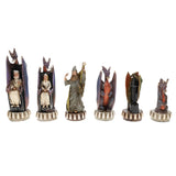 WE Games Hand Painted Dragon Themed Chess Pieces with 4.7 in. King.