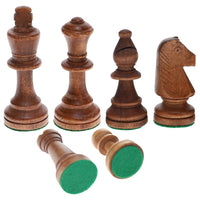 WE Games Wooden Traditional French Staunton Chessmen 3.75 inch king