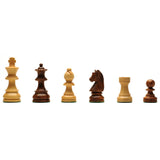 6 Classic Staunton Chessmen. Sheesham and Kari wood.