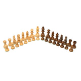 32 Classic Staunton Chessmen - Weighted & Hand polished Wood. Sheesham and Kari wood.
