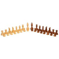 32 English Staunton Wood Tournament Chess Pieces. Sheesham wood.