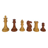 Wood grain Spruce Tek chess pieces.