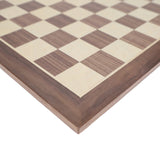 WE Games French Staunton Chess Set - Weighted Pieces & Walnut Wood Board 14.75 in.