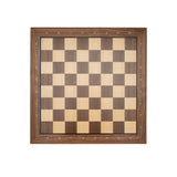  Grand Walnut Chess Board flat top view.