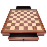 WE Games English Chess Set with Pullout Storage Drawers - 19 inch