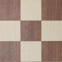 Walnut and Sycamore Wooden Chess Board with Algebraic Notation - 21.25 inches
