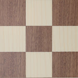 Walnut and Sycamore Wooden Chess Board with Algebraic Notation - 19.75 inches