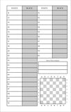 Chess Scorebook & Notation Pad.
