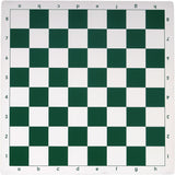 Full view of green chess board.