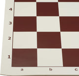 Zoomed in on the corner of the chess board.