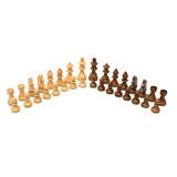 32 Grand Staunton chess pieces. Sheesham and Kari wood pieces.