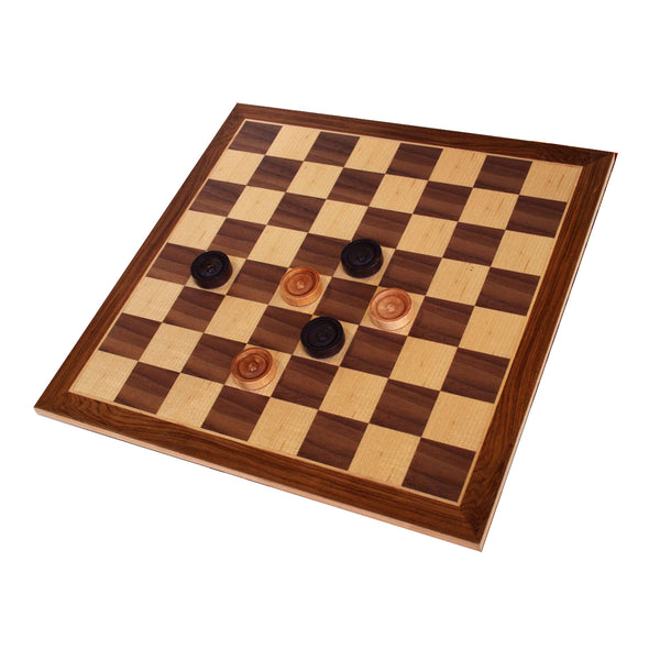 Old School Wooden Checkers Set.