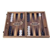 uxury American Walnut with Inlay Wood Backgammon Set.
