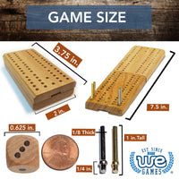 WE Games Cribbage and More Travel Game Pack