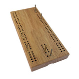 WE Games 7 Inch Travel Cribbage Board - Made of Solid Hardwood, 2 Players