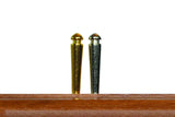 2 easy grip pegs on cribbage board brass and chrome.