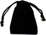 Black velvet pouch.