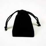 Black velvet pouch.