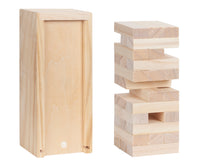 WE Games Mini Wooden Blocks Stacking Tower Game - 5.5 inches Tall