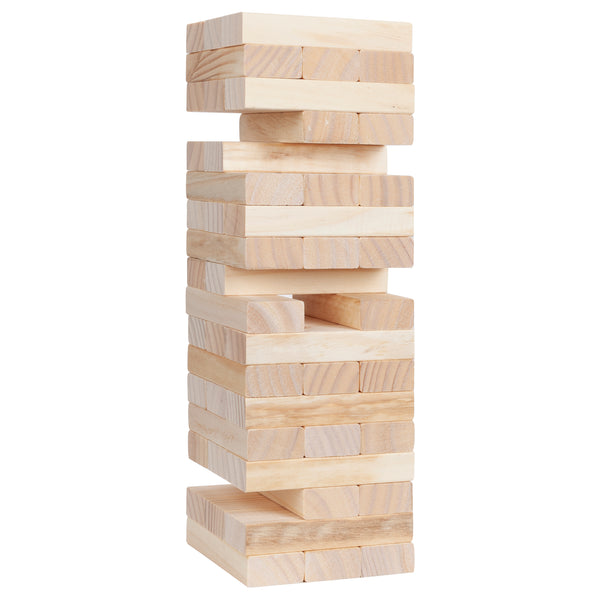 Block stacking game, 14 inches when packaged.