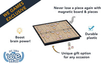 Never lose a piece again with magnetic board and pieces. Boost brain power. Durable plastic. Unique gift option for any occasion.