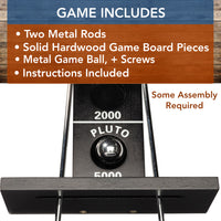 WE Games Shoot The Moon - Solid Wood, Black Stained - 18 in.