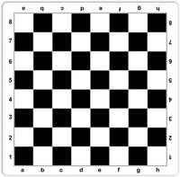 Black and white mousepad chess mat. 20 inches.