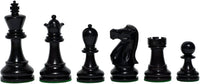 6 Black Stained chess pieces.