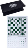 Supersize checkbook magnetic chess set. 10 inches.