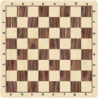 Rosewood & Maple Grain Mousepad Chessboard, 20 inches.
